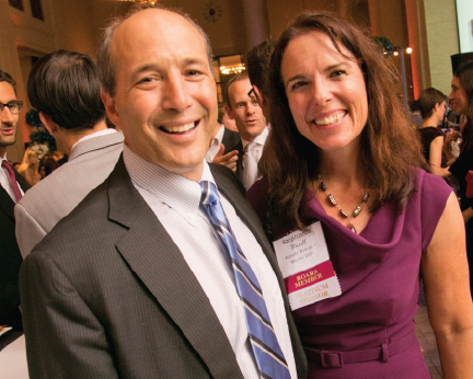 From left, 2003 BASF President Jeff Bleich and 2014 BASF President Stephanie Skaff