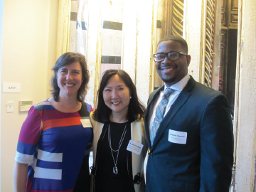 From left, Johanna Hartwig, A. Marisa Chun and BASF’s Jareem Gunter