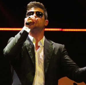 Robin Thicke performing in 2013; photo: Melissa Rose