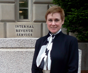 Carolyn Lee at the IRS National Office in Washington D.C.