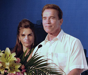 Arnold Schwarzenegger and Maria Shriver, Photo by Silvia Cestari, via Wikimedia Commons